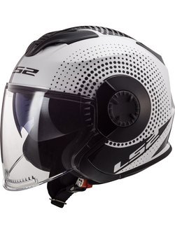 Open face helmet LS2 OF570 Verso Spin white-black
