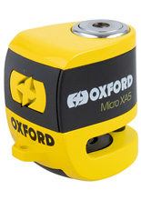 Blokada tarczy hamulcowej Disc Lock Oxford Alarmed Alpha XA5 5.5mm żółta 