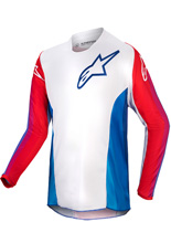 Bluza cross dziecięca Alpinestars MX Racer Pneuma niebiesko-biało-czerwona