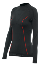 Koszulka termoaktywna damska Dainese Thermo czarno-czerwona
