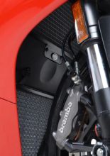 Osłona chłodnicy R&G aluminiowa do Ducati Panigale 899 (13-)/ 959 (16-)/ 1199 (12-)/ 1299 (15-)/ V2 (20-) czarna