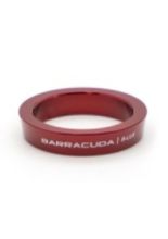 Pierścienie ozdobne do podnóżek Barracuda Racing (para) czerwone
