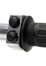 Przycisk do sterownika / kontrolera Motogadget mo-Switch Plain 2 srebrno-czarny [średnica kierownicy: 22 mm]