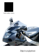 Szyba motocyklowa MRA Oryginalny kształt "O" Suzuki GSX-R 600 (01-03)/ 1000 (-02)/ 750 (00-03) czarna