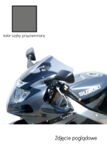 Szyba motocyklowa MRA Oryginalny kształt "O" Suzuki GSX-R 600 (01-03)/ 1000 (-02)/ 750 (00-03) czarna