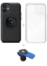 Zestaw: etui MAG na telefon iPhone 12 mini (magnetyczne) + wodoodporny pokrowiec MAG + uchwyt kulowy Quad Lock