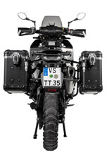 Zestaw: kufry boczne z anodowanego aluminium czarne "And-Black" Zega Evo + stelaże Touratech Husqvarna Norden 901, KTM Adventure 890/ R/ 790/ R (31+38L)