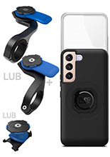 Zestaw rowerowy: etui MAG na telefon Samsung Galaxy S22 (magnetyczne) + wodoodporny pokrowiec MAG + mocowanie Quad Lock