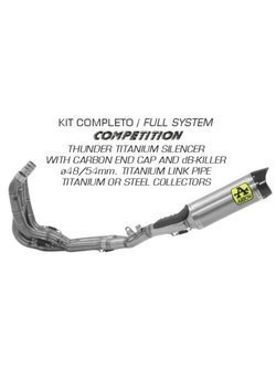 Pełny układ wydechowy Arrow COMPETITION - Yamaha YZF 600 R6 [17-20] [Full Titanium]